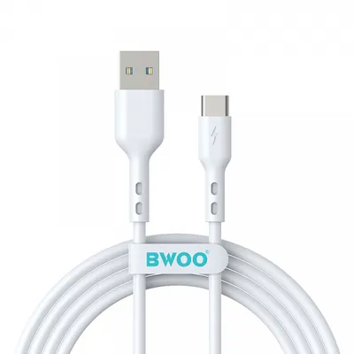 Cablu Date si Incarcare USB-A - USB-C BWOO BO-X172C-2M, 15W, 2m, Alb