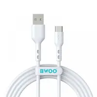 Cablu Date si Incarcare USB-A - USB-C BWOO BO-X172C-2M, 15W, 2m, Alb