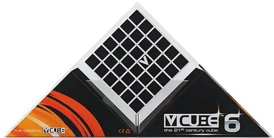 Cub de sortare V-Cube - 6 Flat, 6x6x6, multicolor