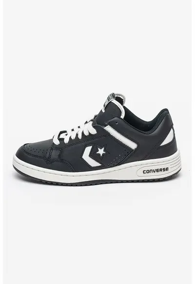 Pantofi sport de piele Weapon - Negru/Alb optic