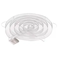 Gossi generator de fum rece, 33,5 cm, otel inoxidabil, rotund