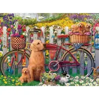 Ravensburger - Puzzle catelusi pe bicicleta 500 piese design nou
