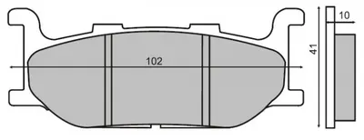 Placute frana Majesty 400 T-Max 00- 03 XJ 600