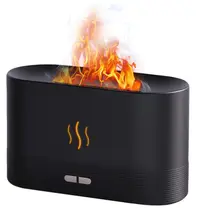 Umidificator Ultrasonic Cu Efect Flacara Silentios Negru
