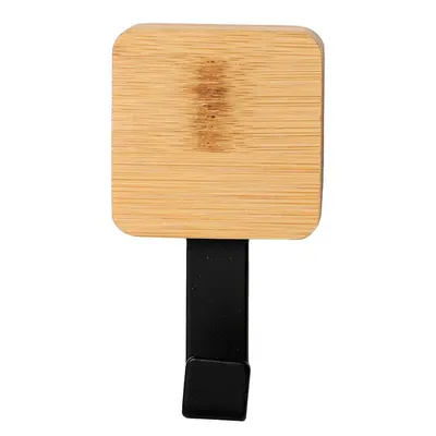 Cârlig negru/în culoare naturală autoadeziv din bambus Fixeo – douceur d'intérieur