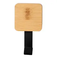 Cârlig negru/în culoare naturală autoadeziv din bambus Fixeo – douceur d'intérieur