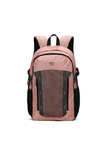 Rucsac unisex cu insertii din plasa Umbria Nova - Roz
