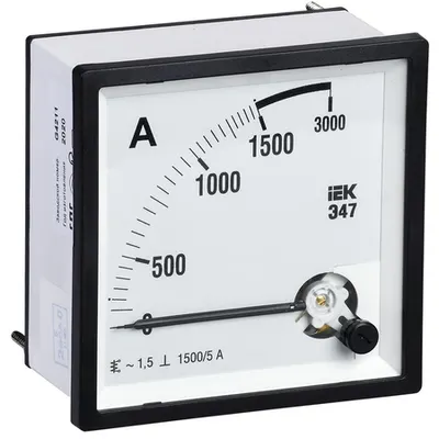 Ampermetru E47 1500/5A class accuracy 1,5 96x96mm