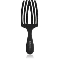 Olivia Garden Club The Nomad Detangling&Shine Fingerbrush perie de tip paletă pentru păr Black 1 buc