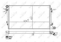 Radiator apa racire motor (transmisie automata manuala) AUDI A3; SEAT ALTEA, ALTEA XL, LEON, TOLEDO III; SKODA OCTAVIA II, SUPERB II; VW CADDY III, EOS, GOLF PLUS, GOLF V 1.9D 2.0D dupa 2003