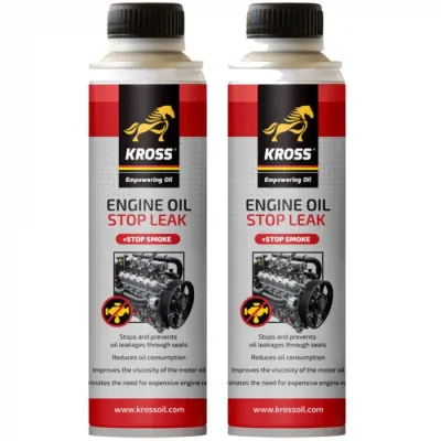 Pachet 2 x Aditiv Kross antiscurgere ulei si anti fum 250 ml