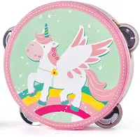 Tamburina din lemn Woody - Unicorn