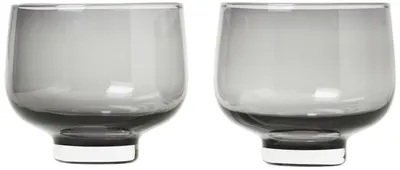 Set 2 pahare Blomus - Flow, 220 ml, gri