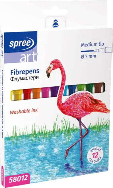 Carioci Spree Art - 12 culori, vârf M