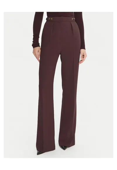 Pantaloni eleganti pentru dama bordo