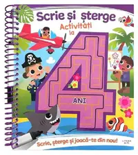 Scrie și șterge. Activități la 4 ani - Hardcover - ***