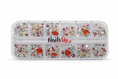 Decor Unghii NailsUp Mix Set Nail Art Red