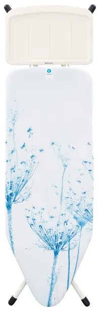 Masă de călcat Brabantia - Cotton Flower, 124 x 45 cm, cu suport pentru generator de abur