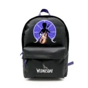 Ghiozdan St. Majewski Wednesday si Thing, 40 cm, 1 compartiment, negru