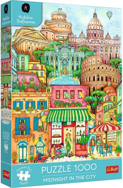 Puzzle Trefl din 1000 de piese - Miezul nopții la Roma