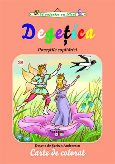Degețica. Carte de colorat - Paperback - Şerban Andreescu