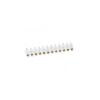Connection strip Nylbloc - capacity 10 mm² - max. current 57 A - alb