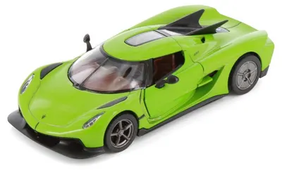Mașinuță metalică Kinsmart - Koenigsegg Jesko Absolut, 1:34, verde
