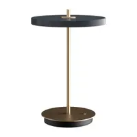 Veioză gri antracit LED cu intensitate reglabilă cu abajur din metal (înălțime 31 cm) Asteria Move – UMAGE