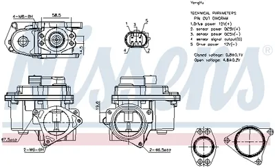 Supapa Egr Potrivit Audi A3, A4 Allroad B8, A4 B8, A5, A6 C6, Q5, Tt; Seat Altea, Altea Xl, Exeo, Exeo St, Leon, Toledo Iii; Skoda Octavia Ii, Superb Ii, Yeti; Vw Beetle, Eos 2.0d 05.03