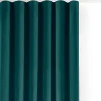 Draperie în culoarea petrolului dimout (semi-opacă) din catifea 140x300 cm Velto – Filumi