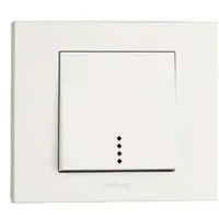 Intrerupator cu Led ST Grano Ovivo OV00012, 16A, 250V, IP20, nat alb