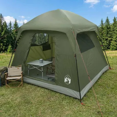 vidaXL Tent Cabină Verde măsliniu 244 x 213 x 183 cm Poliester și oțel