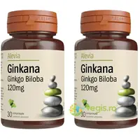 Pachet Ginkana Ginkgo Biloba 120mg 30cpr+30cpr