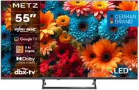 Televizor smart METZ - 55MQF7500Z, 55'', QLED+, 4K UHD, 120Hz, Dolby Vision-Atmos, Google TV, negru