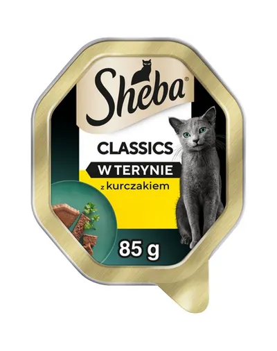 Hrană umedă pisici adulte pate cu pui SHEBA Classics 85 g
