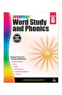Spectrum Word Study and Phonics, Grade 6