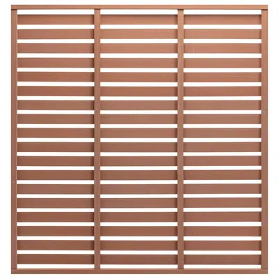 vidaXL Panou de gard, maro, 180x180 cm, WPC