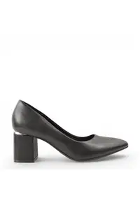 Pantofi eleganti - dama - XD80003A negru - piele naturala - cu toc - Negru