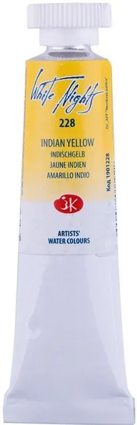 Vopsea de acuarelă Paleta Nevskaya Leningrad, Nopti albe - 228, Galben indian, 10 ml