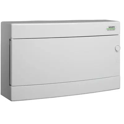 Cofret de distributie din plastic, Noark 101506 PNS 18W, montare aparenta, usa alba, IP40, 1 randuri, 18 module