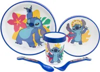 Set de sufragerie cu bază anti-alunecare Stor - Stitch, 5 piese