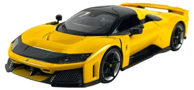 Mașinuță metalică Bburago - Ferrari F80, 2024, 1:24, galben