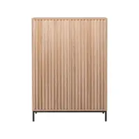 Dulap în culoare naturală cu aspect de lemn de stejar 80x110 cm Celine - Støraa