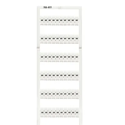 WMB marking card; as card; MARKED; N (100x); not stretchable; Vertical marking; snap-on type; white