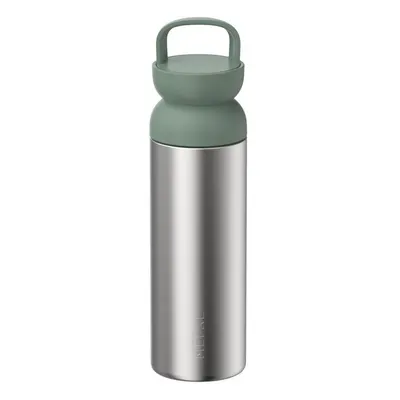 Sticlă termică argintie/verde salvie din oțel inoxidabil 500 ml Ellipse – Mepal