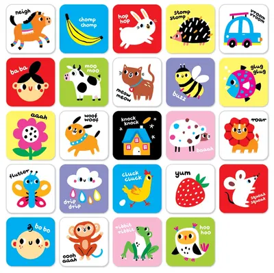 Cutie cu cărți cu contrast pentru bebeluși Banana Panda - 6luni+/9luni+