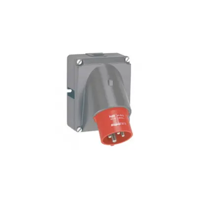 Panel appliance stecher / fisa Hypra - IP44 - 380/415 V~ - 16 A - 3P+E - plastic