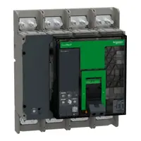 Intreruptor automat, ComPacT NS1250H,70kA la 415VAC, 4P, fix, cu operare manuala, echipat cu unitate de declansare MicroLogic 5.0, 1250A
