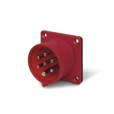 Stecher fixn16A 6P+E 6h 380-415V 50Hz 60Hz 75X75MM terminal cu surub