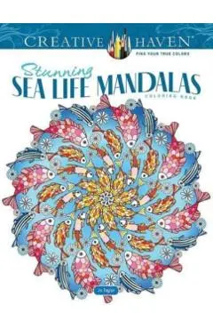 Creative Haven Stunning Sea Life Mandalas Coloring Book